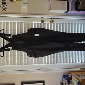 Plus Size Black Ripped Overalls - Size 3X